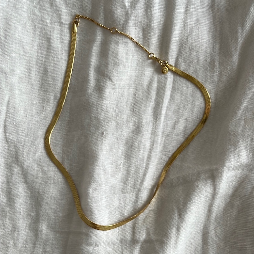 Madewell Gold Herringbone Necklace